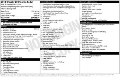2013 Chrysler 200 Touring