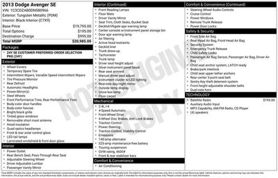 2013 Dodge Avenger SE