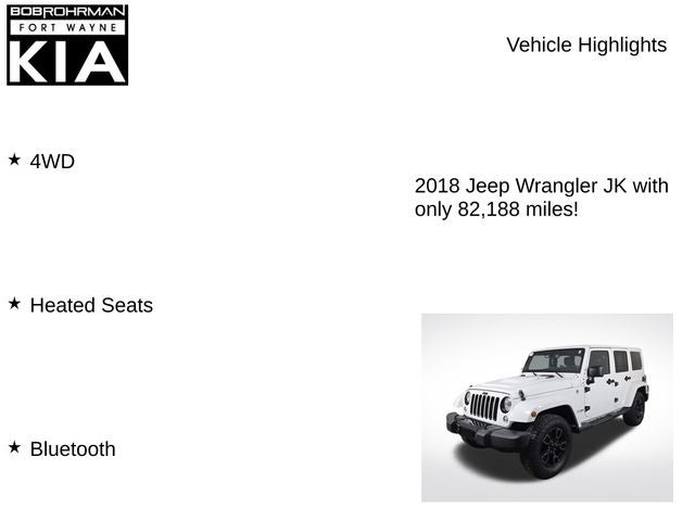2018 Jeep Wrangler JK Unlimited Altitude