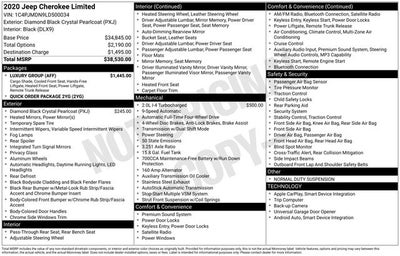 2020 Jeep Cherokee Limited