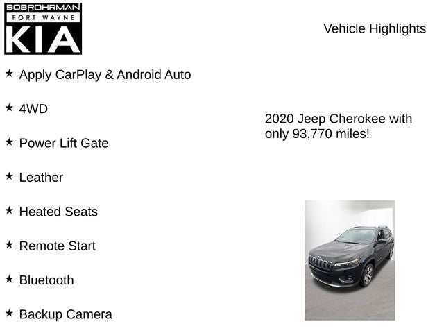 2020 Jeep Cherokee Limited