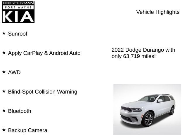 2022 Dodge Durango SXT
