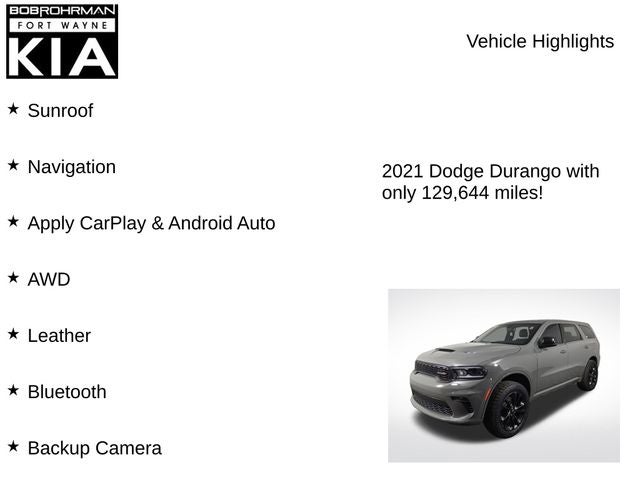 2021 Dodge Durango GT