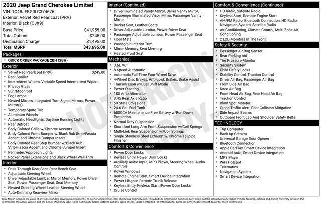 2020 Jeep Grand Cherokee Limited