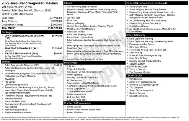 2022 Jeep Grand Wagoneer Series II