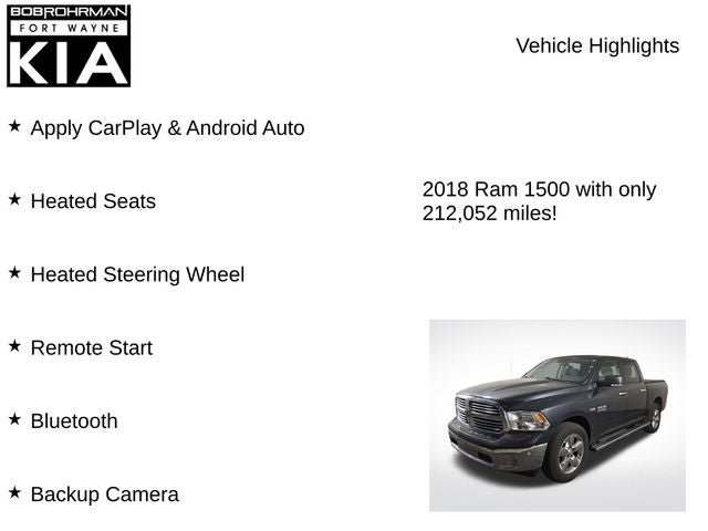 2018 RAM 1500 Big Horn