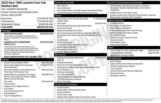 2022 RAM 1500 Laramie