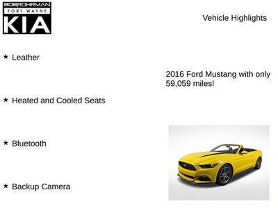 2016 Ford Mustang EcoBoost Premium