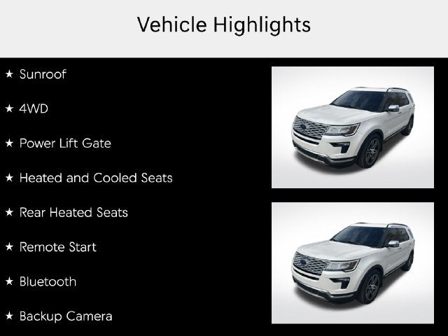 2018 Ford Explorer Platinum