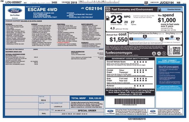 2018 Ford Escape Titanium