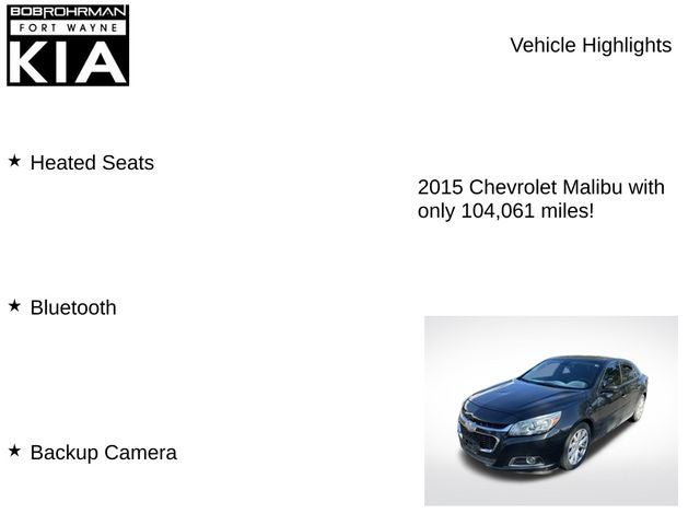2015 Chevrolet Malibu LT 2LT