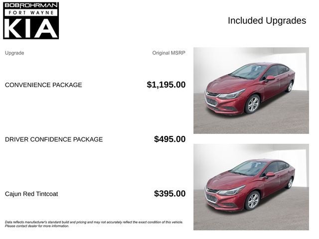 2018 Chevrolet Cruze LT