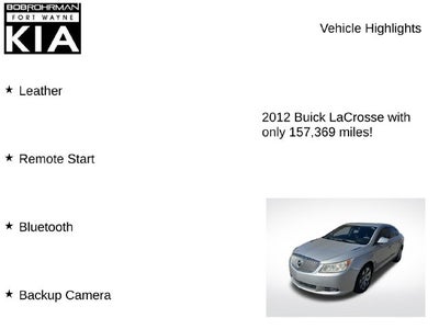 2012 Buick LaCrosse Premium I Group