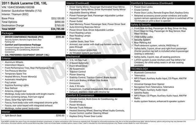 2011 Buick Lucerne CXL