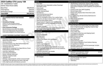 2020 Cadillac CT6 3.6L Luxury
