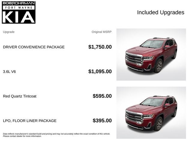 2020 GMC Acadia SLE