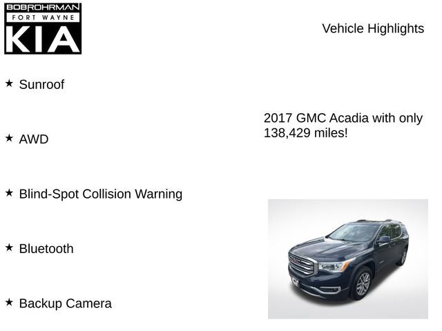 2017 GMC Acadia SLE-2
