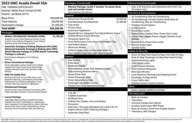 2023 GMC Acadia Denali