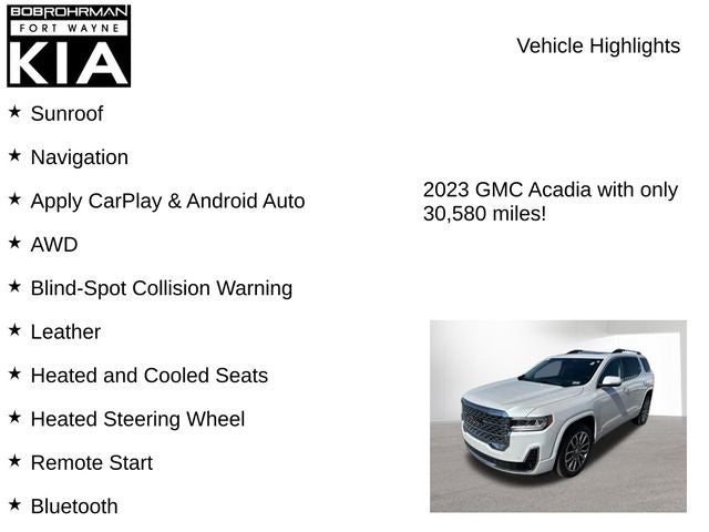 2023 GMC Acadia Denali