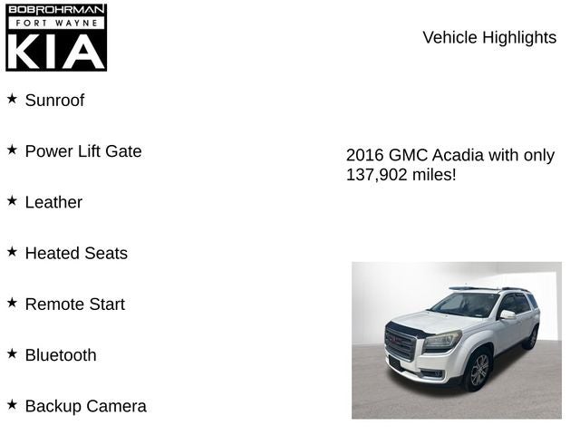 2016 GMC Acadia SLT-1
