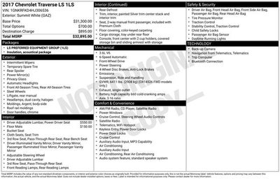 2017 Chevrolet Traverse LS