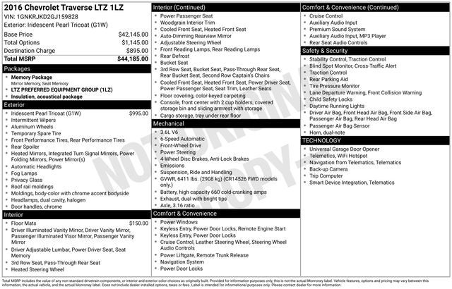 2016 Chevrolet Traverse LTZ