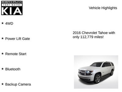 2016 Chevrolet Tahoe LTZ