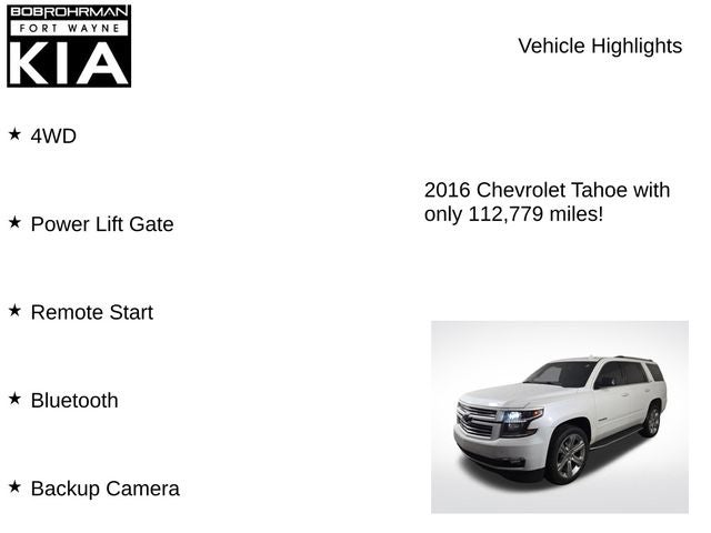 2016 Chevrolet Tahoe LTZ