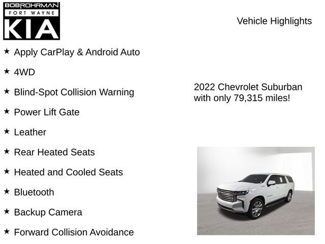 2022 Chevrolet Suburban High Country