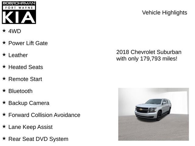 2018 Chevrolet Suburban LT
