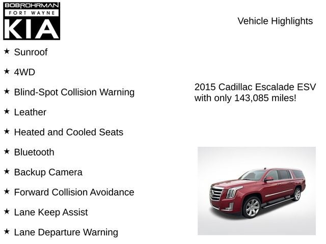 2015 Cadillac Escalade ESV Premium