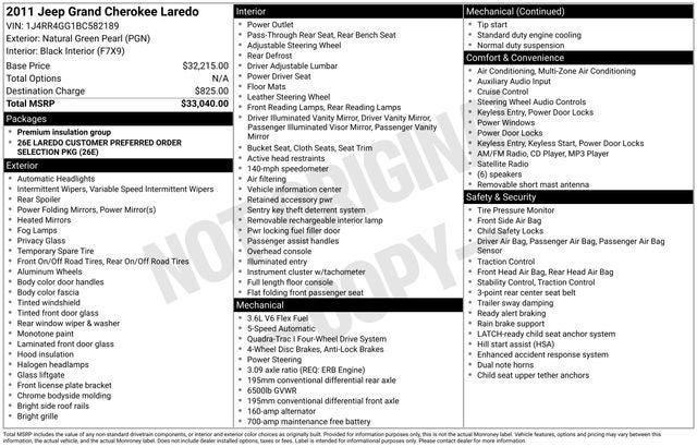 2011 Jeep Grand Cherokee Laredo