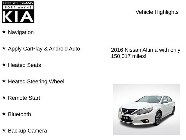 2016 Nissan Altima 2.5 SV