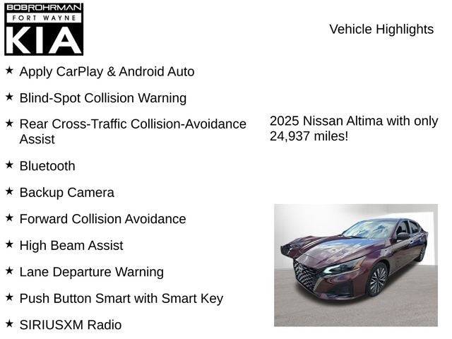 2025 Nissan Altima 2.5 SV