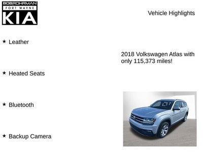 2018 Volkswagen Atlas 2.0T SE w/Technology