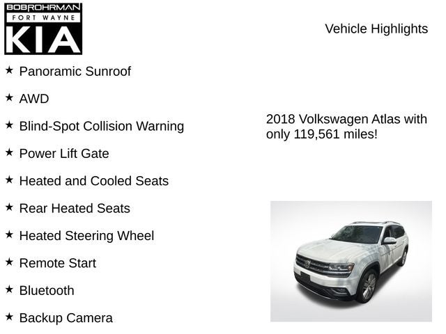 2018 Volkswagen Atlas SEL Premium 4Motion