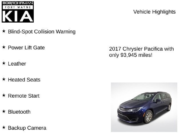 2017 Chrysler Pacifica Touring L