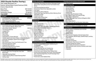 2020 Chrysler Pacifica Touring L