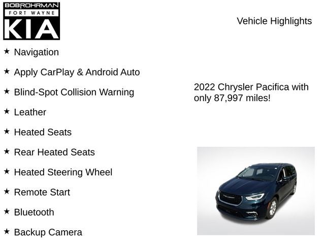 2022 Chrysler Pacifica Touring L