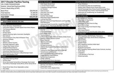 2017 Chrysler Pacifica Touring