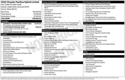 2022 Chrysler Pacifica Hybrid Limited