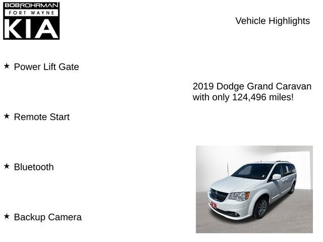 2019 Dodge Grand Caravan SXT