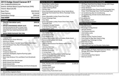 2015 Dodge Grand Caravan R/T