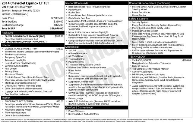 2014 Chevrolet Equinox LT 1LT