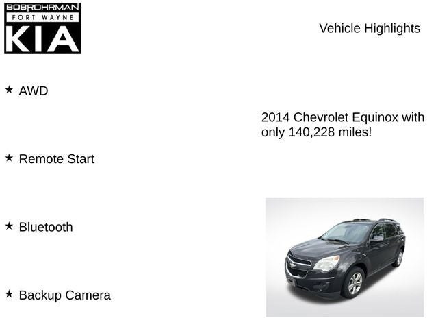 2014 Chevrolet Equinox LT 1LT