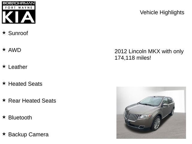 2012 Lincoln MKX Base