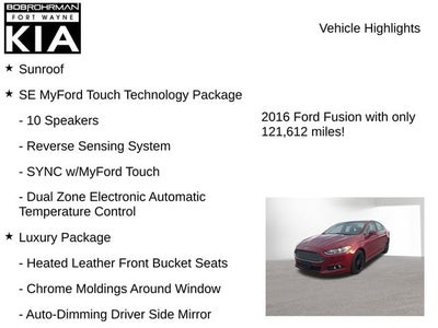 2016 Ford Fusion SE