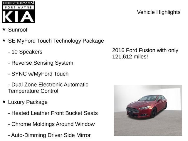 2016 Ford Fusion SE