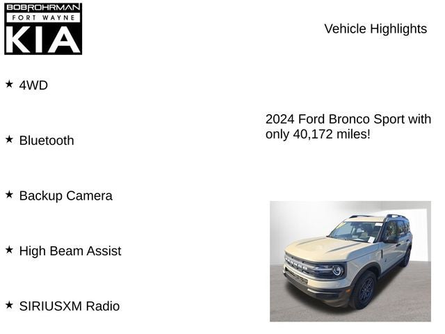 2024 Ford Bronco Sport Big Bend