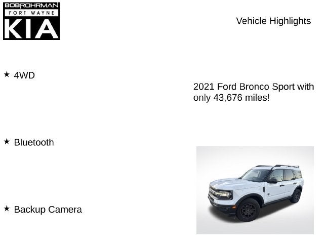 2021 Ford Bronco Sport Big Bend
